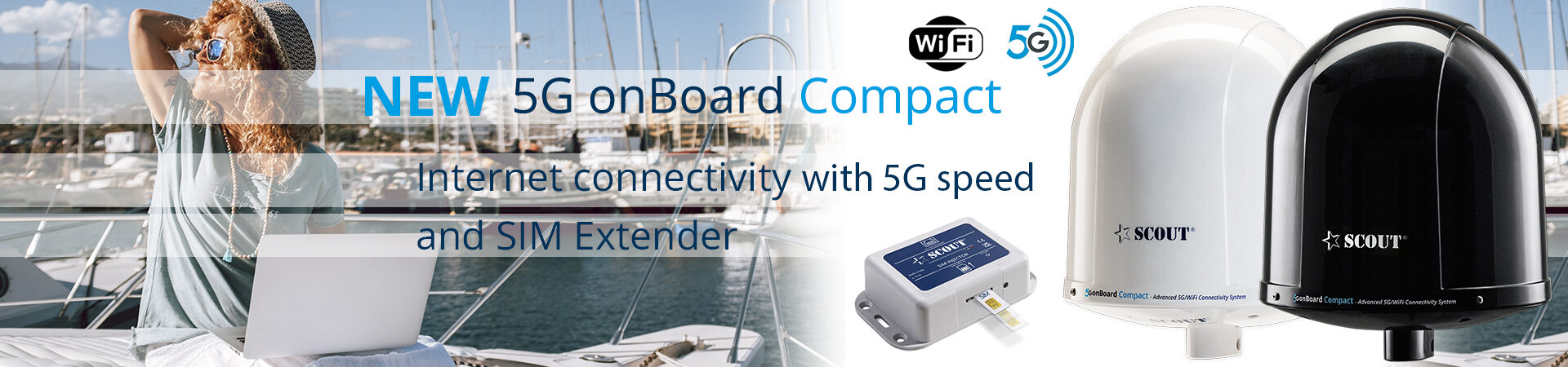 Scout 4G / LT + WIFI + routeur 4G - Antennes VHF et GPS - MTO Nautica Store